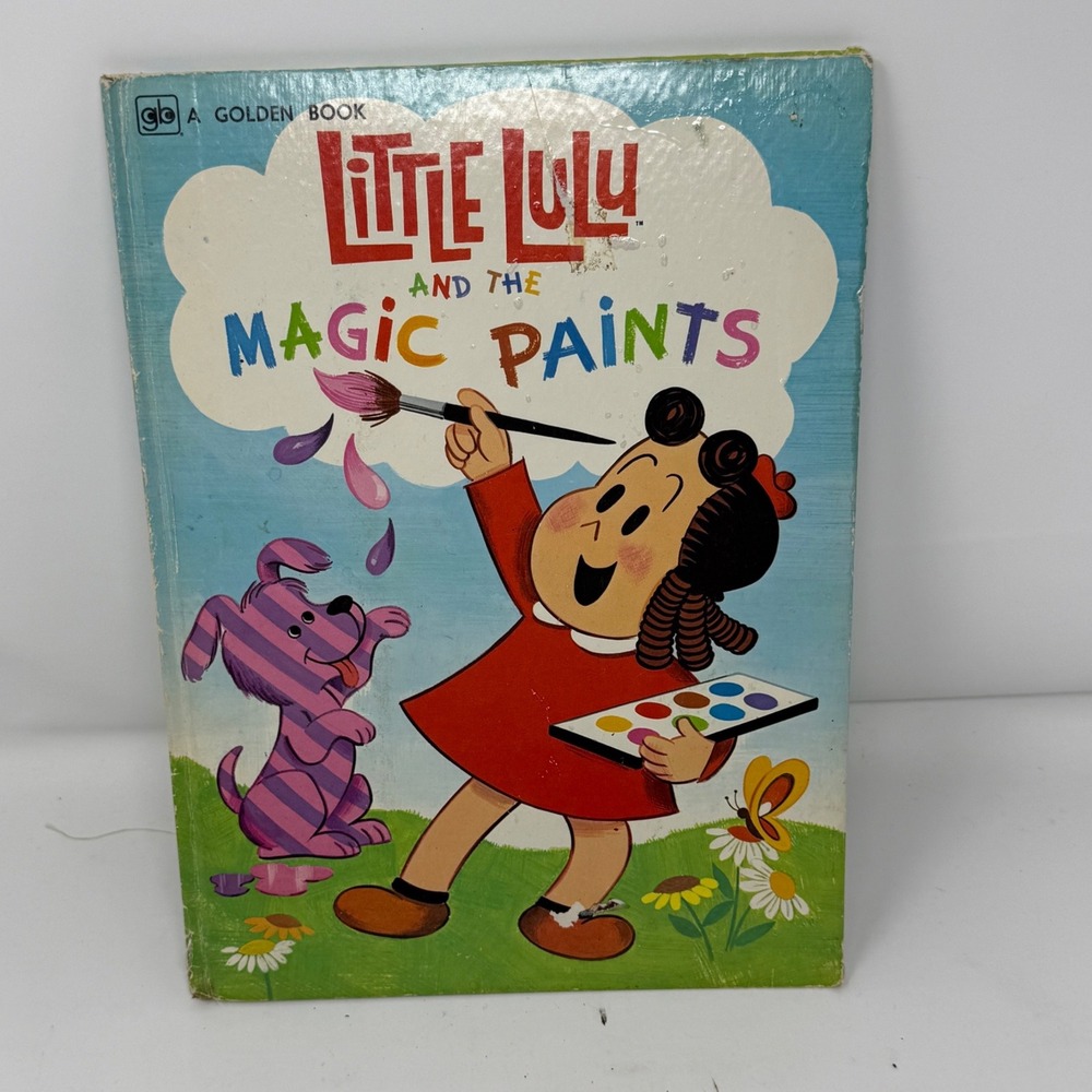 Little‎ Lulu and the Magic Paints Golden Book 1974 Childrens Classic Vintage